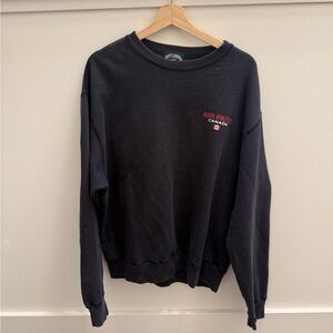 Vintage Roots Men's Black Made in Canada Crewneck Sweater